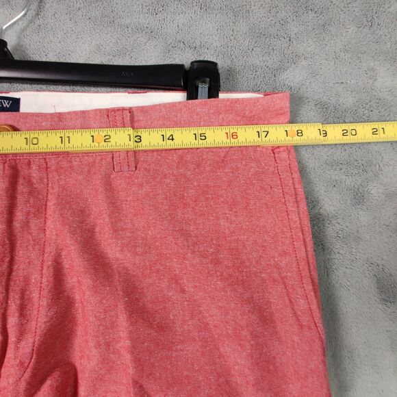J Crew Shorts Men 36 Pink Chino Gramercy Flat Front Preppy Golf Solid 36x9 - Picture 3 of 5